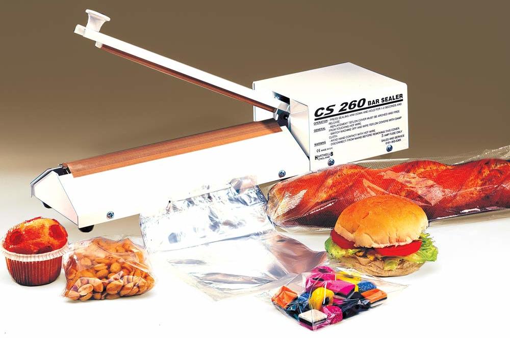 Bar Sealer with the list of product for packing